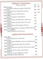 Bella Sera menu