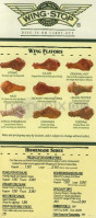 Wingstop menu