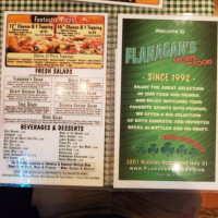 Flanagan's menu