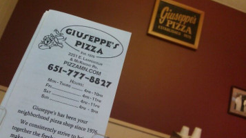 Giuseppe's Pizza food