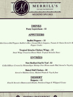 Merrill's On The Waterfront menu