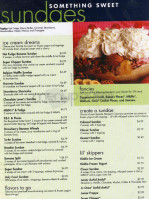 Cold Stone Creamery menu