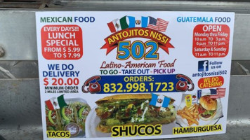 Antojitos Nissi Latino Americano food