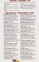 Los Cantaritos Mexican Grille menu