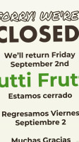 Tutti Frutti food