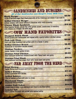 Cattle Drive Steakhouse menu