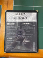 Meadow Creek Cafe menu