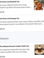 The Crispy Chicken Cup menu