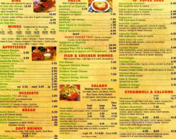 Walt's Pizza House menu