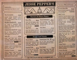 Jesse Pepper's Smoke Shack menu