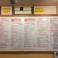 Mancino's menu