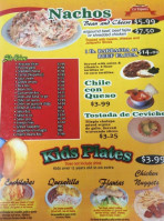 Taqueria La Tapatia menu