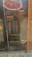 Rockin Wings menu