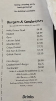 Chas' Lunch Box Diner menu