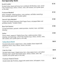 Walleye Tavern menu