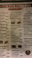 Sushi House Mom's menu