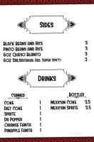 La Sirena Mexican Food menu