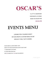 Oscar's At The Holiday Inn menu