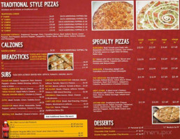 Main Street Pizza menu