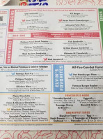 Boomarang Diner menu