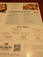 Red Lobster menu