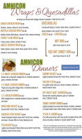 Amnicon menu