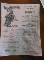 Dog House Saloon menu