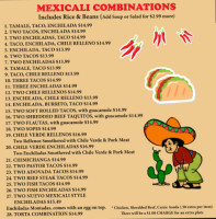 El Nuevo Mexicali Ii menu