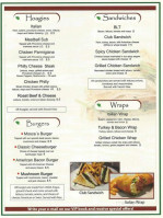 Mosca's menu