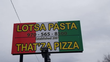 Lotsa Pasta And That'za Pizza inside