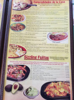 La Sierra Mexican menu