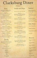 Clarksburg Diner menu