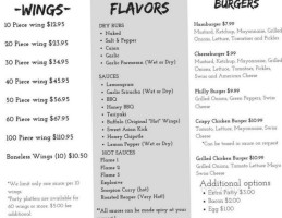 907 Wingman menu