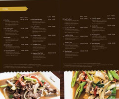 Pasara Thai menu