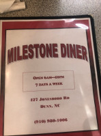Sadler Milestone menu