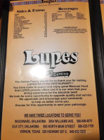 Lupes Cocina And Cantina menu