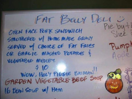 Fat Belly Deli menu