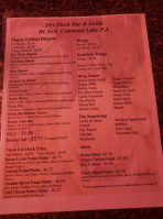 Dry Dock And Grille menu