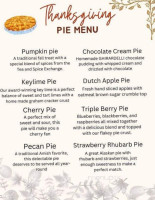 A Pie Stop menu