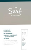 Beach menu