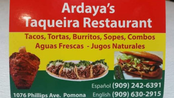 Ardaya's food
