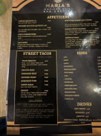 Maria's Mexican Grill And Cantina menu