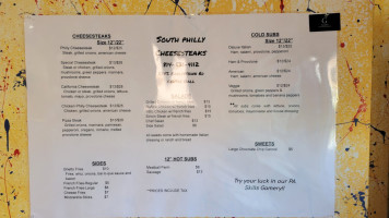 South Philly Cheesesteaks menu