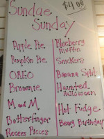 Downtown Dairy Treats menu