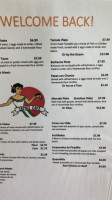 Irma's Cafe menu