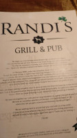 Randi's Grill & Pub menu