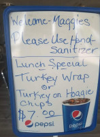 Maggie's Cafe menu