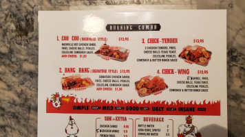 Burnin' Mouth Nashville Hot Chicken menu