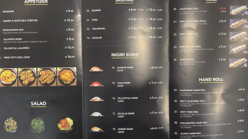 Gatten Sushi menu