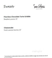 Sea Glass Bistro Lounge menu